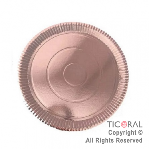 PLATO LAMINADO ROSA GOLD N.25 25CM x 10
